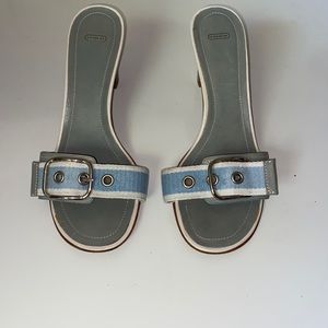 Super cute coach block heels